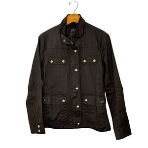 J. Crew‎ Relaxed Boyfriend Field Jacket Size Small Brown